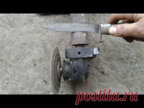 что можно сделать из  сгоревшей болгарки .крутая приспособа типа точило.Angle Grinder