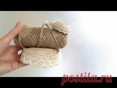 Настоящая КРАСОТА из ДЖУТА своими руками / Jute craft idea - YouTube