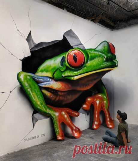 Великолепные 3D-граффити от художника из Мексики - Нет скуки.ру. Юмор, приколы, смешные картинки и разные интересности..