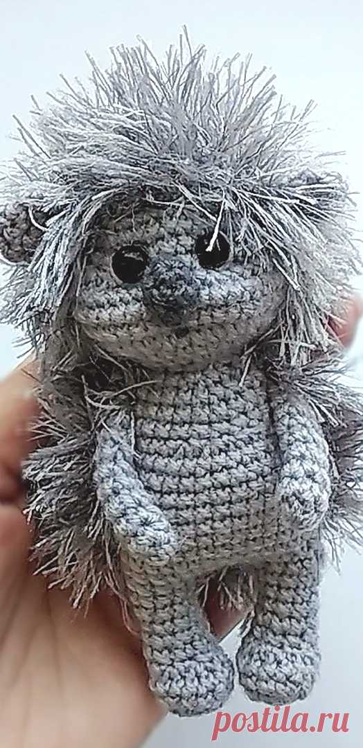 PDF Маленький Ёжик крючком. FREE crochet pattern; Аmigurumi animal patterns. Амигуруми схемы и описания на русском. Вязаные игрушки и поделки своими руками #amimore - маленький ёжик, ёж, ежиха.