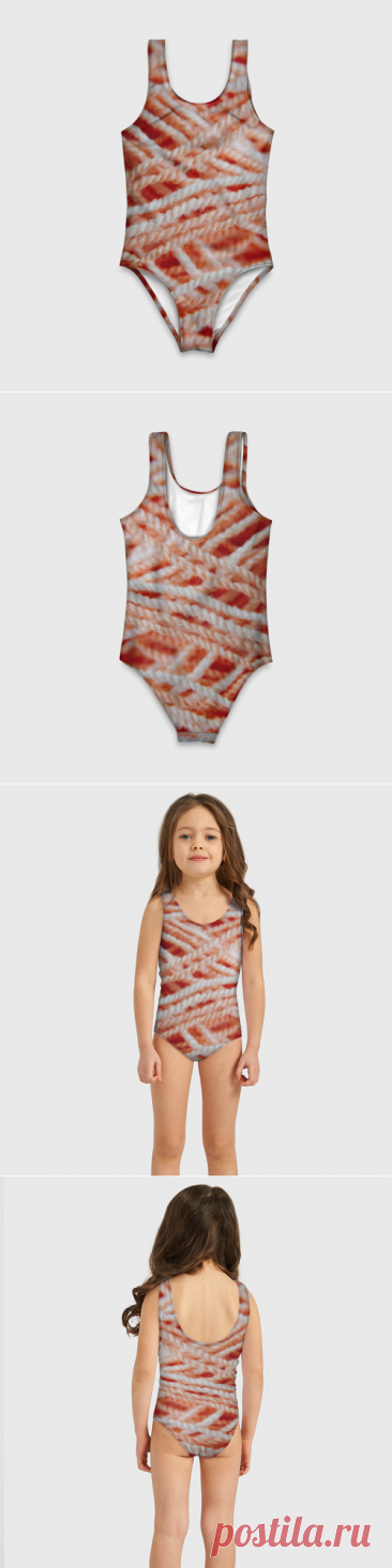 Детский купальник 3D Нити - макро фото - купить по цене 1435 руб в интернет-магазине Всемайки, арт 3652185