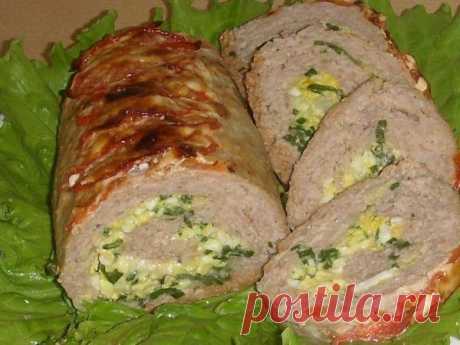 Мясной рулет с начинкой / Шустрый повар