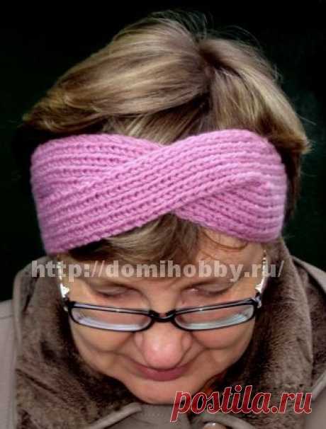 Вязание повязки на голову
