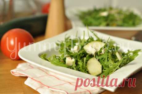 Зеленый салат с сыром - пошаговый рецепт с фото