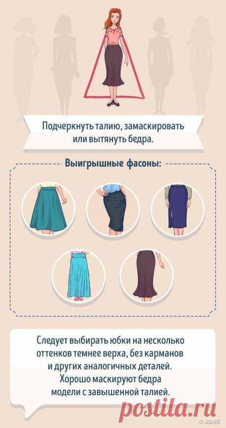 Выбираем идеальную юбку по типу фигуры / Все для женщины