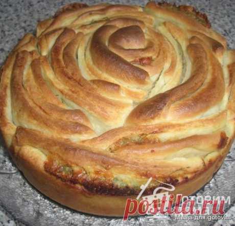 Хлеб "Роза" с сыром и укропом - пошаговый рецепт с фото на Готовим дома