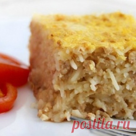Вермишелевая запеканка с мясом (как в детском саду)
