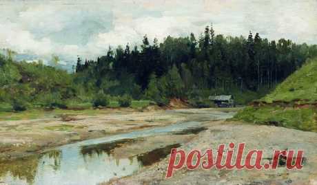 Река в лесу. Левитан