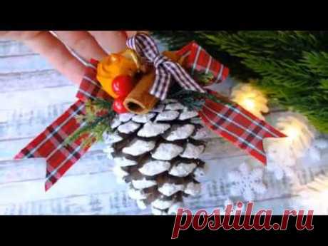 Diy Ароматная шишка на елку/елочная игрушка из шишки своими руками/Christmas Ornaments