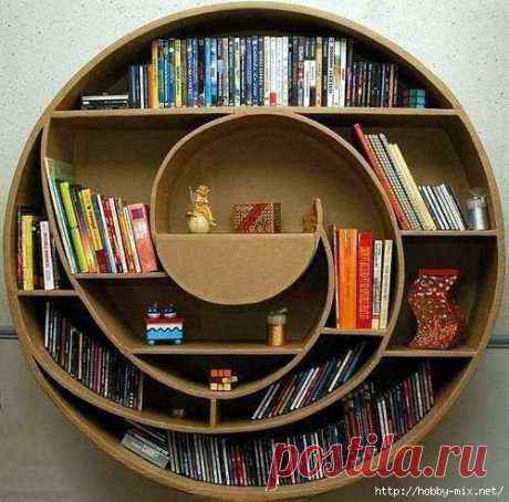 Креативные книжные полки