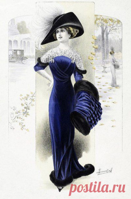 Женская мода конца 1900-начала 1910-х годов на иллюстрациях из зарубежных журналов. / Путь моды