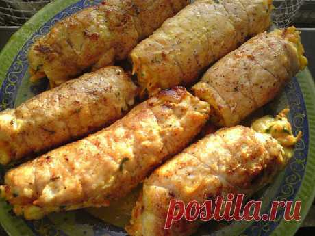 Куриные рулетики с чесноком и сыром Боярские. Любимый рецепт