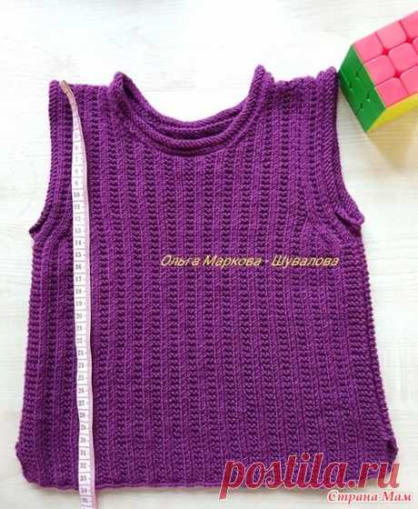 Жилетик из пряжи Дропс Baby Merino - Страна Мам