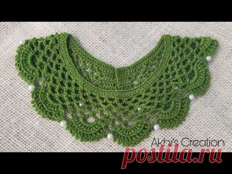 #46 একদম সহজ কুশিকাটার গলা / Very easy Crochet collar