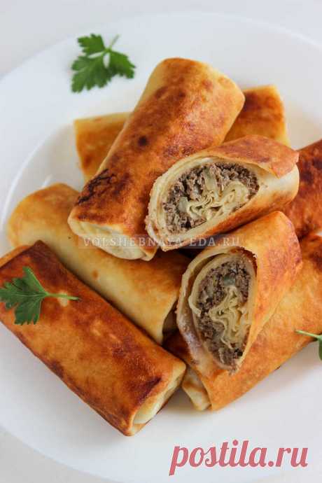 Блинчики с куриными сердечками