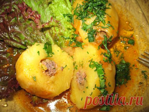 Фаршированный картофель | Кухарим