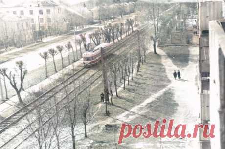 Калинин. Ленинградское шоссе. Фотография 1970-1976 года.