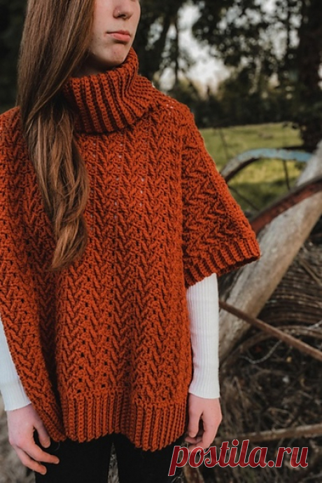 Harvest Poncho by Carrie M Chambers
https://www.crochetwithcarrie.com/harvest-turtleneck-..