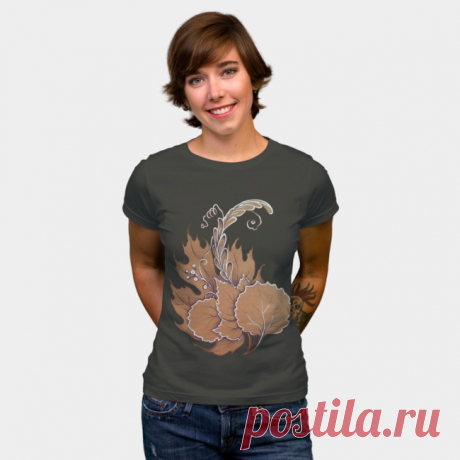 Fall Bouquet, Graphic Illustration T Shirt By Yulla Design By Humans