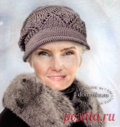Вязание спицами шапки для женщин старше 60 лет - 6 моделей со схемами