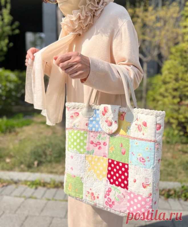 Много-много идей лоскутных сумок корейских мастериц - выбираем и шьем своими руками | Творческий мир Надежды Соловьевой | Дзен