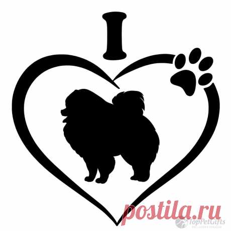 I Love My Pomeranian Decal - Top Pet Gifts