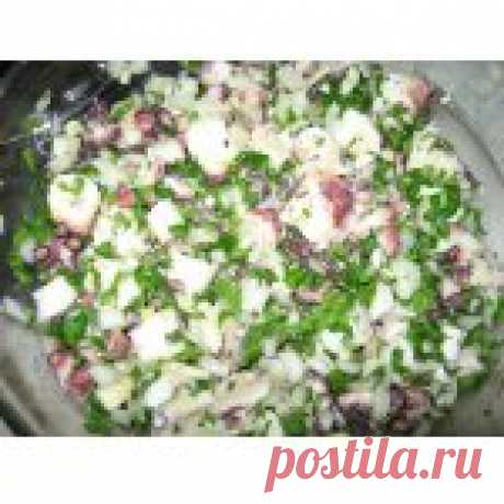 Салат из осьминога/Salada do polvo Кулинарный рецепт