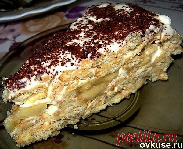 Торт из крекеров без выпечки - Простые рецепты Овкусе.ру