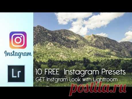 GET INSTAGRAM look in LIGHTROOM 📷 (10 FREE PRESETS)