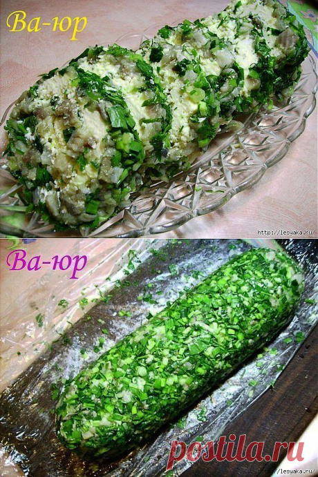 Вкуснейший зеленый рулет с сельдью &quot;Весеннее настроение&quot;.