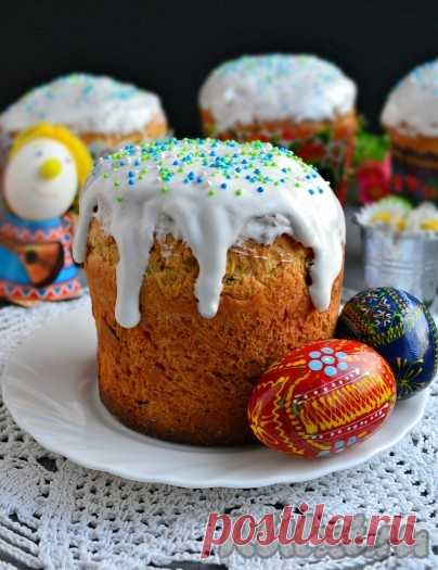 Пасхальный кулич с цукатами и изюмом - 16 пошаговых фото в рецепте