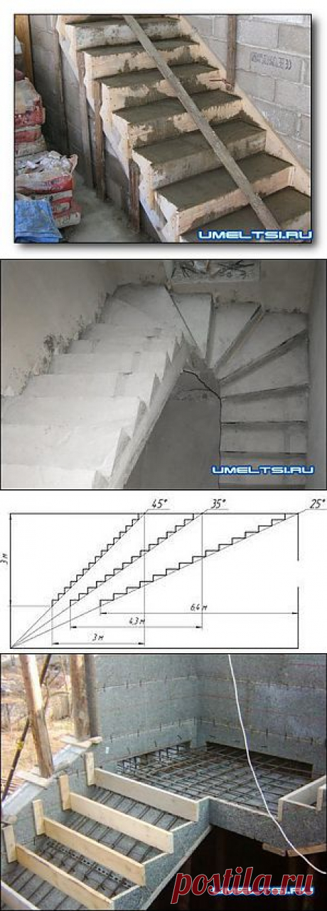 Лестница из бетона | Самоделкино