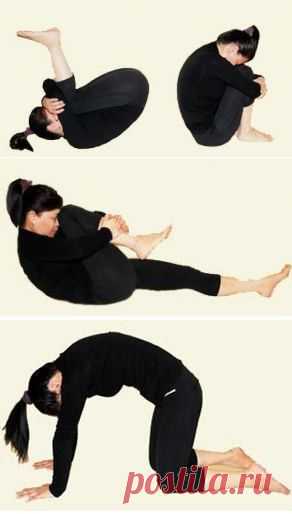 Комплекс упражнений йоги на вытяжение мыщц спины.