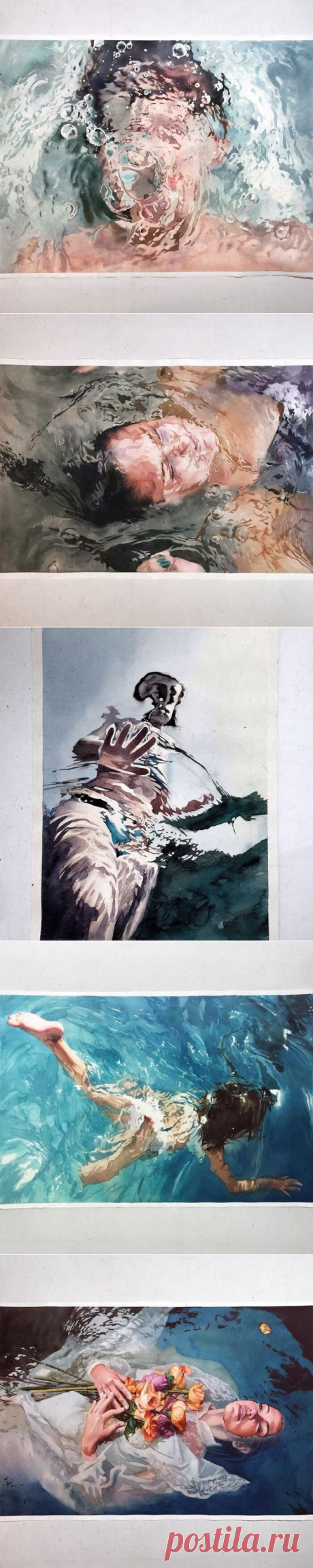 Реалистичные акварельные картины Маркоса Беккари