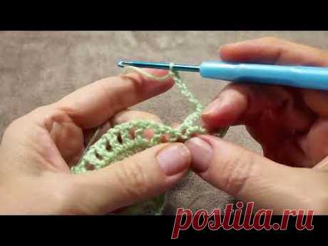 Шаль крючком для начинающих БЫСТРО И ПРОСТО/ Crochet shawl Tutorial/Простой узор веерочками Урок 344
