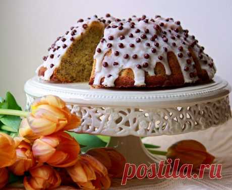 Апельсиновый кекс с маком.