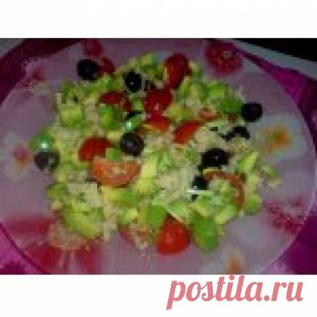Салат с авокадо и мясом криля Кулинарный рецепт