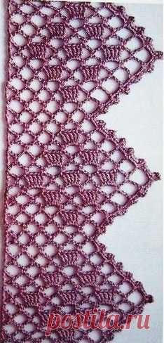 Crochet Edging Pattern Lace ⋆ Knitting Bee