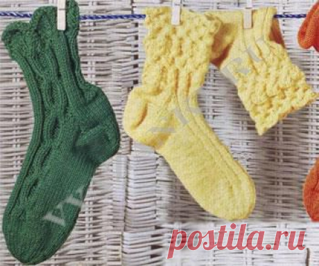Женские носки с ирландскими мотивами (спицами) - Вязанки.РУ - Все о вязании