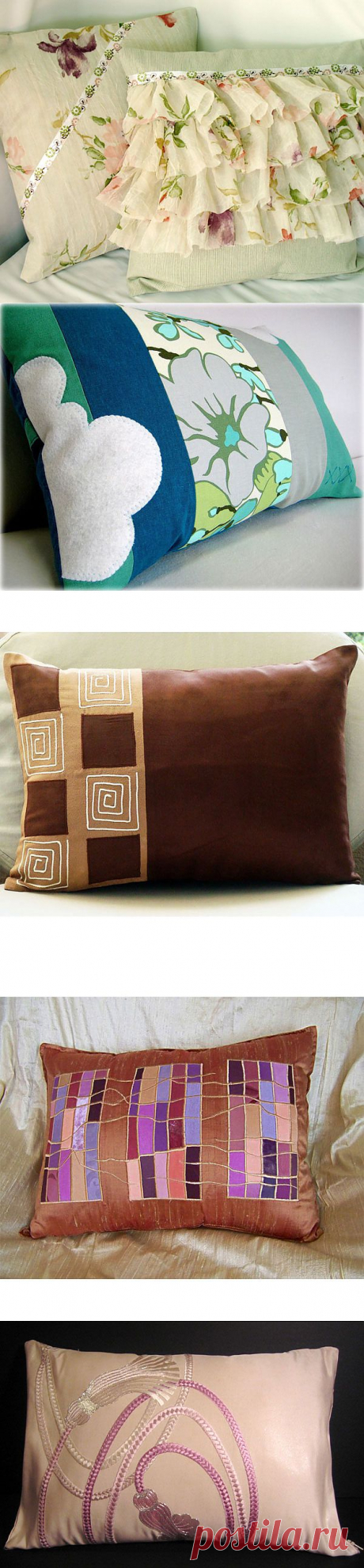 Домашний текстиль: красивые подушки своими руками