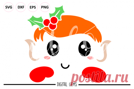Elf SVG / DXF / EPS / PNG files By Digital Gems | TheHungryJPEG.com