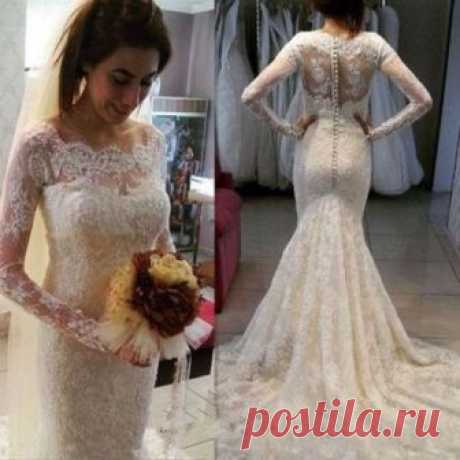 Elegant Off The shoulder Lace Wedding Dress Mermaid Bridal Gown Custom Size | eBay