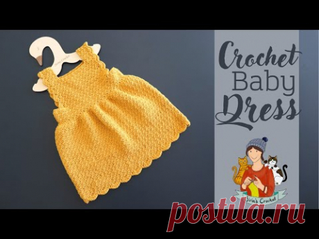 Crochet Easy Baby Dress / Newborn And Toddler Sizes