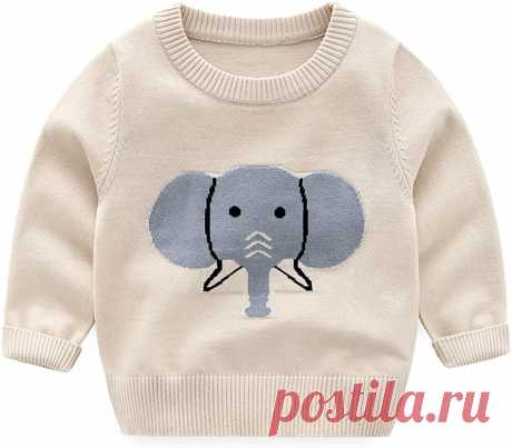 Amazon.com: HUAER & Baby Boys Girls Knit Sweater Unisex Cotton Cartoon Animal Pullover Sweatshirt: Ropa