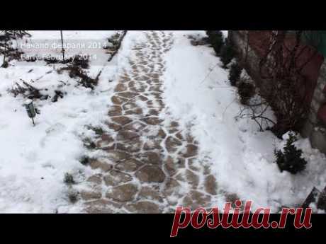 ЧАСТЬ 5: Садовая дорожка (плитка) после 2-х зим | PART 5: Garden path condition after 2 winters