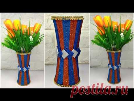 Ide Vas bunga cantik dari botol plastik || Flower Vase ideas handmade