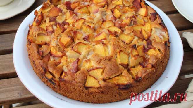 Нежный персиковый пирог - рецепты вкусных блюд от Shagalov Family