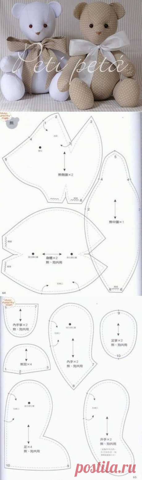 Выкройки игрушек - Страница 14 - Форум
Мишки
