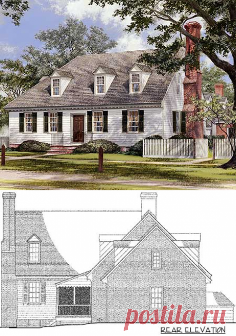 Plan W32508WP: Traditional, Narrow Lot, Cottage, Cape Cod, Corner Lot House Plans &amp; Home Designs