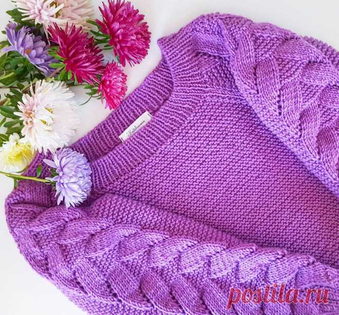🍓ВЯЗАНЫЕ СВИТЕРЫ И КАРДИГАНЫ🍓 в Instagram: «❌Продан❌ Не смогла удержаться и связала этот популярный свитер🙈, а вообще я редко вяжу по описаниям и 